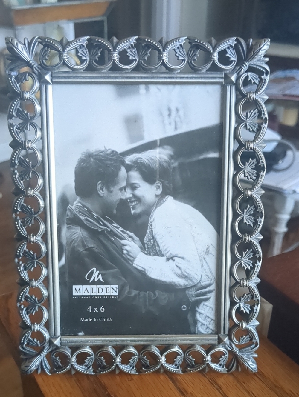 Malden Silver Ornate Leaf Motif Picture Frame